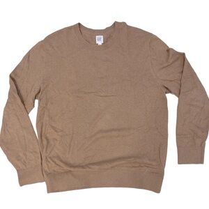 GAP - crewneck sweater size large camel colour 100% cotton